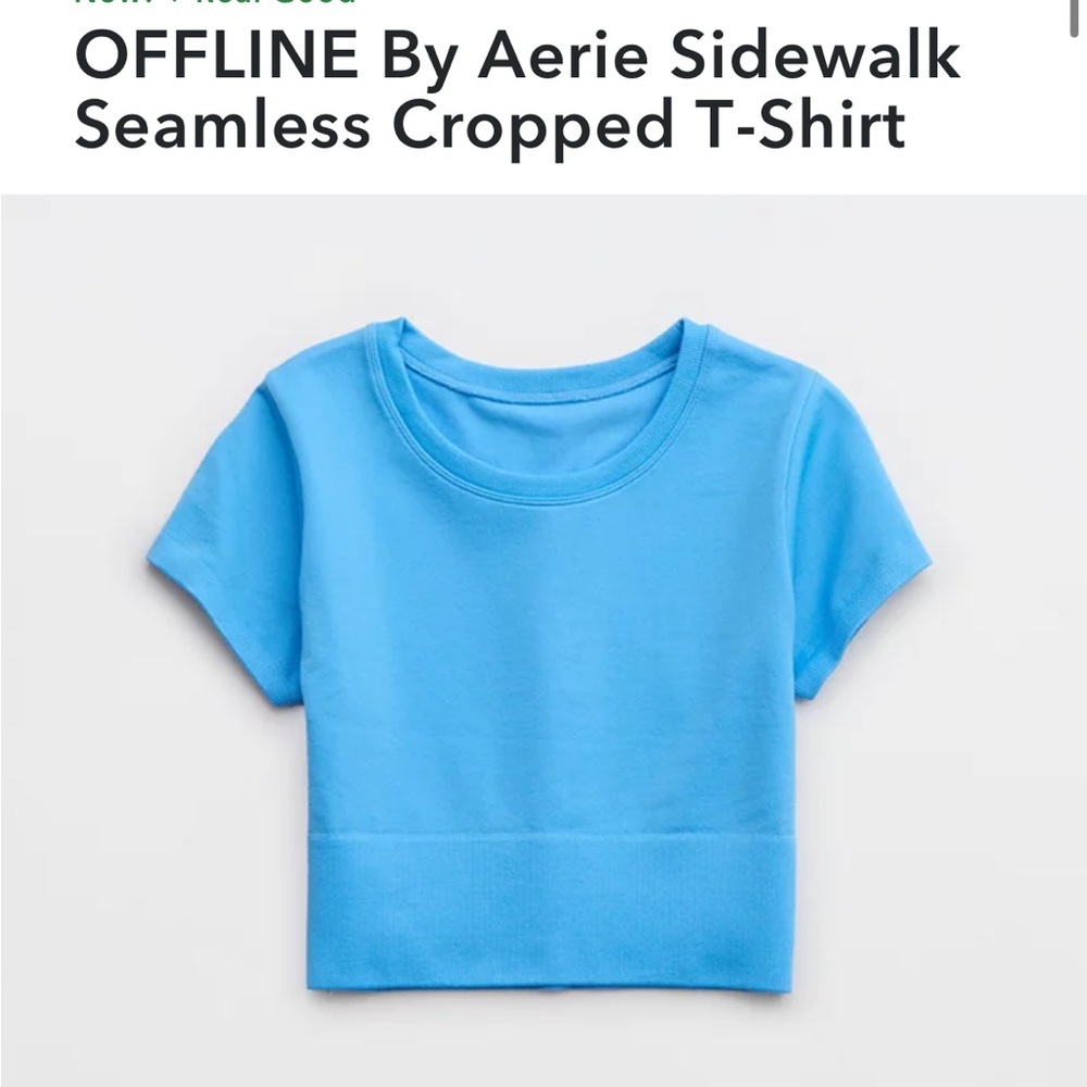 Grey/purple rare offline aerie crop top